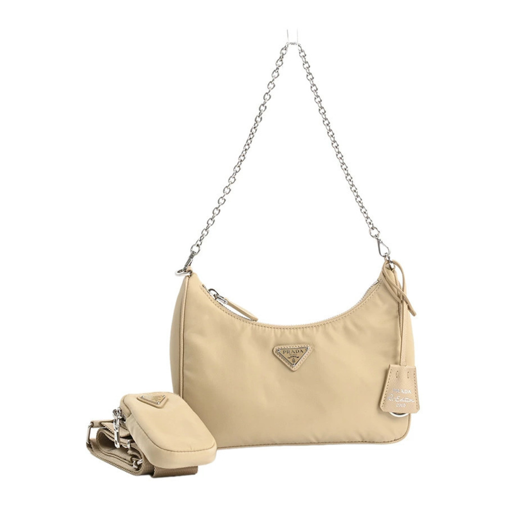 Prada Re Edition Re Bag Shoulder Bag Beige Tan